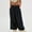 Navy Blue, variant on MORTTIC Women's Solid Color Wide-Leg Drawstring Pants - Casual Vacation Pants with Pockets, Elastic Waistband Comfortable Fabric
