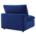 thumbnail image 3 of Modway Commix Down Filled Overstuffed Performance Velvet Armless Chair in Navy, 3 of 8