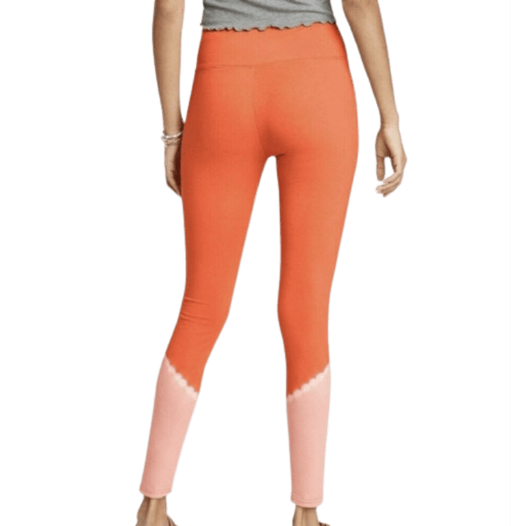 Wild Fable Orange Tie Dye High-Waisted Leggings Women’s Size Small