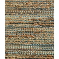 thumbnail image 3 of LR Home Natalie Belle Tan/Blue Braided Farmhouse Jute Blend Area Rug, 5' x 7'9", 3 of 6