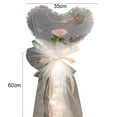 thumbnail image 6 of LED Luminous Balloon Rose Bouquet, Heart-shaped Light Transparent Balloons with Flower, Ball Fake Roses for DIY Bouquets Wedding Party Gift Home Decoration Valentine's Day, 6 of 8