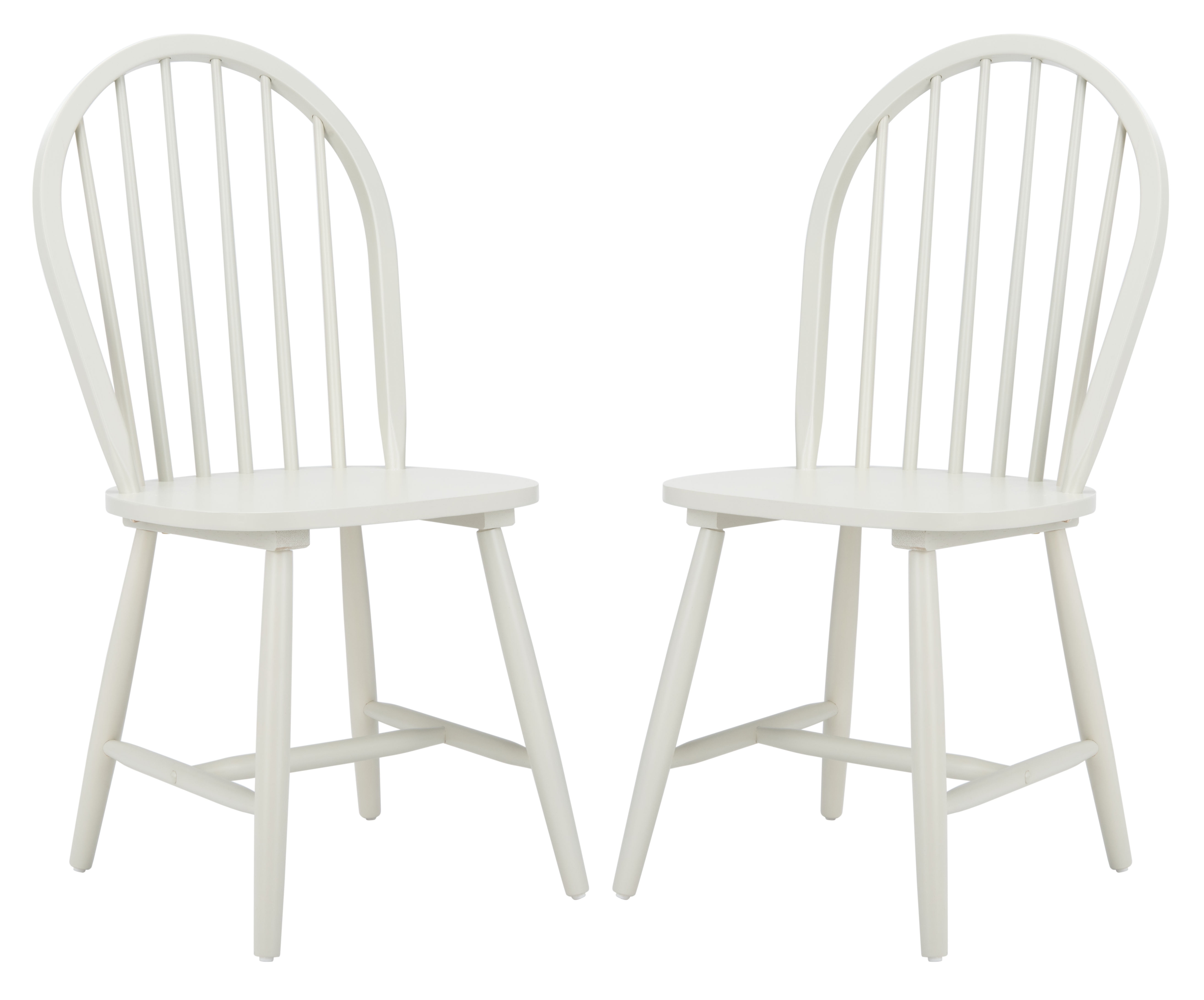 SAFAVIEH Camden Spindle Back Dining Chair, Off-White, Set of 2
