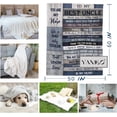 thumbnail image 2 of Husband Gifts from Wife Blanket - Gifts for Him Husband 80" x 60" Blankets - Best Husband Gifts for Men - Future Gifts for Husband Who Has Everything - Valentines Anniversary Birthday Gift Ideas, 2 of 5