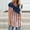 White women tops 65, variant on Women Independence Day's Tunic Tops US Flag Graphics Print Shirt for 4th July V Neck Short Sleeve Mid-Length Blouse Womens Tops Dressy Casual