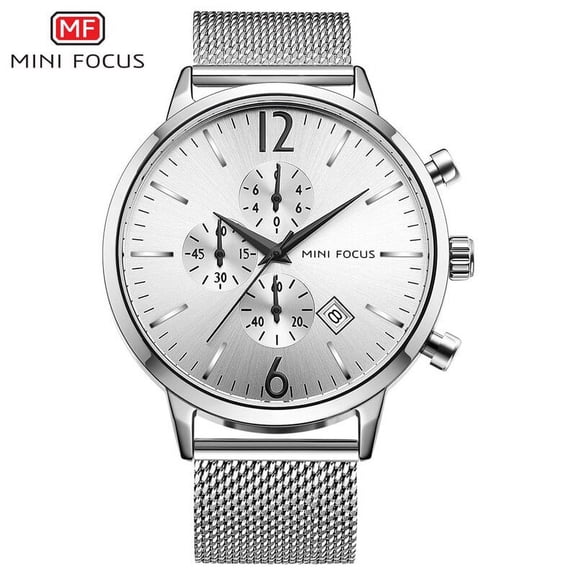MINI FOCUS Fashion Mens Watches Top Brand Luxury Quartz Waterproof Stainless Steel Relogio Masculino Montre Homme Reloj Hombre