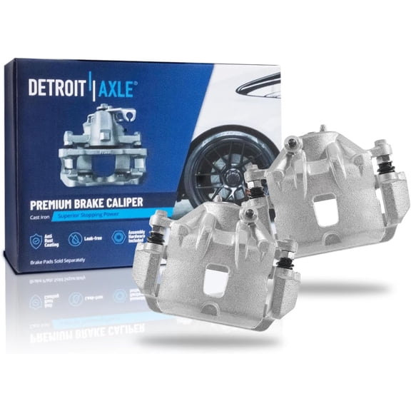 Detroit Axle - Front Brake Calipers for 07-10 Hyundai Elantra Kia Magentis, 06-10 Sonata Optima Disc Brake Calipers with Brackets Assembly 2006 2007 2008 2009 2010