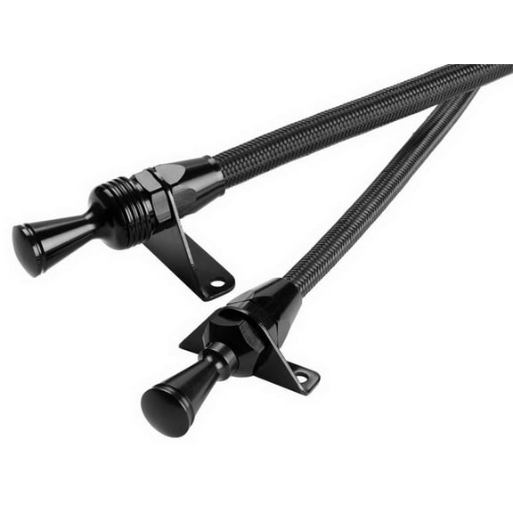 Lokar X1220027 LOCX1220027 MIDNIGHT SERIES; FLEXIBLE ENGINE DIPSTICK; CHEVY BIG BLOCK; BLACK STAINLESS STEE