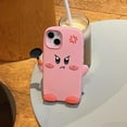 thumbnail image 6 of Kawaii Phone Cases for iPhone 13 Pro,Cute 3D Cartoon Pink Star Phone Cover Soft Silicone Funny Angry Expression with Pan Case for Women Girls Shockproof Protector for iPhone 13 Pro, 6 of 16