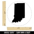 thumbnail image 2 of Indiana State Silhouette Self-Inking Rubber Stamp Ink Stamper - Purple Ink - Medium 1 Inch, 2 of 7