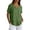 Army Green, variant on Womens Short Sleeve Tops Button Down Shirt Soft Solid Color Summer Daily Wear Army Green L