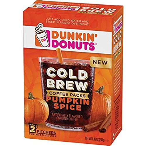Dunkin Donuts Cold Brew Coffee Packs Pumpkin Spice 1 Box Brickseek