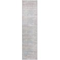 thumbnail image 1 of Turkish Geometric Oriental Distressed Ivory Area Rug, 1 of 5