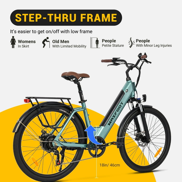 Mountain Bike Maxfoot Folding Bike MAXFOOT MF19 Folding Electric