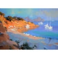 thumbnail image 3 of Krioutchkov, Alex Hook 18x14 Black Modern Framed Museum Art Print Titled - Evening Boats, 3 of 5