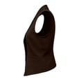 thumbnail image 3 of Fmbrln Women's Lapel Collar Sleeveless Suit Vests Button Front Fitted Solid Color Jacket Waistcoat Office Casual Vest Tops, 3 of 6
