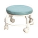 thumbnail image 2 of Taburete de asiento de rodillo bajo, taburete de rueda de polea, taburete giratorio de 360 degree, taburete pequeño y cómodo para pedicura, taburete para Azul perfecl Asiento rodante bajo, 2 of 8