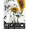 thumbnail image 7 of Sunflower Sunshine Cloth Napkins Set of 4 Reusable Dinner Napkins, Pastoral Bees Farmhouse Floral Cocktail Napkin Washable Table Napkins for Wedding/Holiday Party/Baby Shower 20"x20", 7 of 7