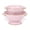 M-PINK, variant on Metal Colander Set of 2, 3.5 & 5 Qt Powder Coated Self-draining Solid Ring Base Metal Large Kitchen Colander, for Pasta Vegetable Fruit in