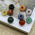 thumbnail image 4 of K-KED 50pcs 12mm Mixed Natural Stone Round Shape Big Hole-5mm Loose Beads for Bracelet-Amethyst, 4 of 9