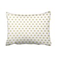 thumbnail image 1 of RYLABLUE Decorative Gold Polka Dots Pattern Pillows Personalized Throw Pillow Case Decor Cushion Covers Size 20x30 inches Two Side, 1 of 1