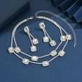 thumbnail image 2 of Sunyuer Bridal Wedding Jewelry Set Rhinestone Necklace Earrings Sets Formal Prom Costume Jewelry Sets for Women and Brides, 2 of 5
