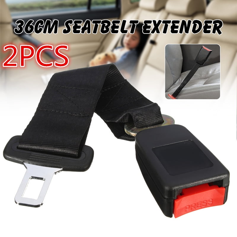 2Pcs Universal Car Seat Belt Extension 14" Seatbelt Safety Extender 7/8