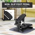 thumbnail image 3 of Ainfox Mini Step Climber, 330LBS Load Bearing, LCD Monitor,Compact Hydraulic Stair Stepper with Non-Slip Mat, Black, 3 of 7