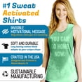thumbnail image 3 of Sweat Activated Tank Top Women You Can Go Home With Motivational Message Pink Small, 3 of 6