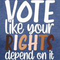 thumbnail image 3 of CafePress - VOTE Like Your Rights Depend On It T Shirt - Womens Tri-blend T-Shirt, 3 of 4