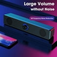 thumbnail image 2 of Barra de sonido HUOGUO 4D Surround Bluetooth 5.0 para ordenador, 2 of 5