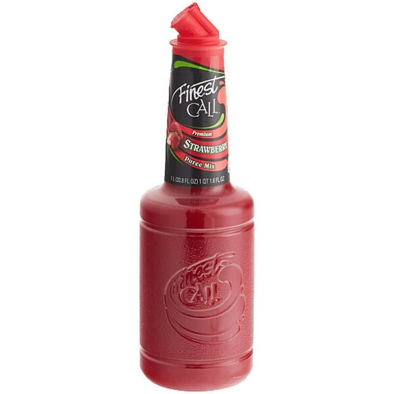 Finest Call Premium Strawberry Puree Mix - 1L - Elevate Your Beverages and Desserts