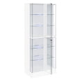 thumbnail image 4 of Cabra 4-door LED Curio Display Cabinet White High Gloss, 4 of 13
