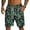 Green_005, variant on Domuza Mens Graphic Shorts Drawstring Waist Beach Hawaiian Athletic Workout Elastic Lightweight Summer Casual Shorts with Pocket Black 3XL