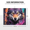 thumbnail image 2 of Fotbe Colorful Wolf Head A Alfombrilla de Secado para Cocina con Estampado, 18x24 Pulgadas, 2 of 7