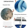 thumbnail image 3 of FMSHPON Stone Modern 4 Piece Bathroom Set Shower Curtain Bath Rug Contour Mat and Toilet Lid Cover, 3 of 8