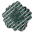 thumbnail image 2 of Letter W Football Green and White Foam Coaster Set of 4, 2 of 3
