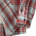 thumbnail image 3 of BVnarty Plaid Shirts for Men Checkered Long Sleeve Shirt Oversized Casual Top Lapel for Daily Wear Outdoor Beach Party Vacation Fashion, 3 of 4