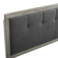 thumbnail image 4 of Modway Draper Tufted Queen Fabric and Wood Headboard in Gray Charcoal, 4 of 9