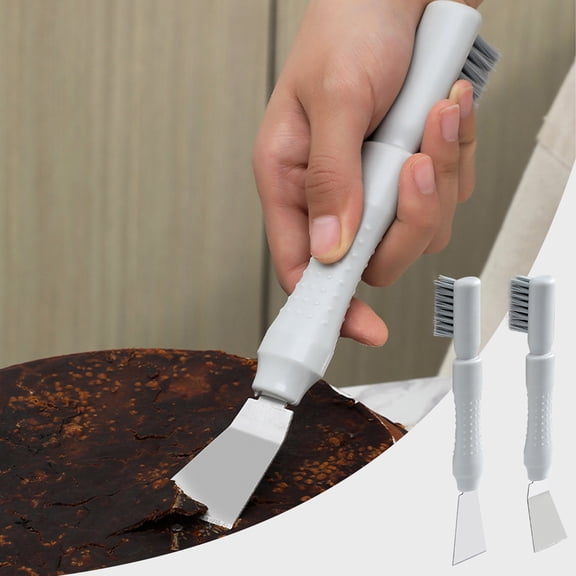 Range Hood Degreaser Cleaning Knife and Scraper Blade with Long Handle for Tough Grease and Stuck-On Food Non-Stick Surface Safe Scraper for Kitchen Stovetops Ovens and Grills Topliu