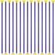 thumbnail image 1 of Flechas de ventosa de repuesto, para juego de tiro con arco para niños, peso ligero, azul (paquete de 20), 1 of 7