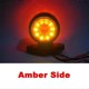thumbnail image 2 of 2PCS Marker Lights LED Truck Trailer RV Van Round Side Light Dual Face Turn Signal Light 12-24V for Truck Lorry Trailer, 2 of 2