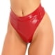 thumbnail image 4 of Tangas de cintura alta para mujer, bragas de charol, ropa interior con aspecto húmedo, hebilla ajustable en la espalda, bragas con cinturón para baile en barra, 4 of 5