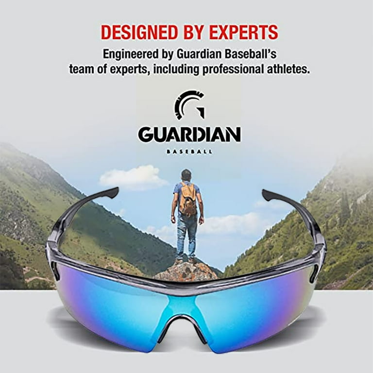 Guardian Baseball Sunglasses for Ages 10 to Adult - Sports Sunglasses for  Men, Women, and Youth - Cycling