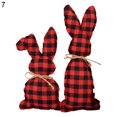 thumbnail image 2 of Cheers US 2Pcs Easter Farmhouse Rustic Bunnies Stuffed Fabric Bunnies Stuffed Bunny Ornaments Farmhouse Pastel Bunny for Spring Easter Basket Bowl Fillers Tiered Trays Rabbit, 2 of 7