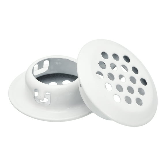 Uxcell 19mm(3/4") Circular Soffit Vent, 30pcs Stainless Steel Round Air Vents for Kitchen Bathroom Cabinet, White