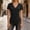 Black, variant on Short Sleeve Shirts for Women V-Neck Solid Color Y2K Loose Basic Tops Casual Summer Spring Tee