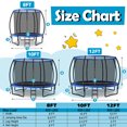 thumbnail image 4 of Gymax 12FT Recreational Trampoline w/ Ladder Enclosure Net Safety Pad Outdoor Blue, 4 of 9
