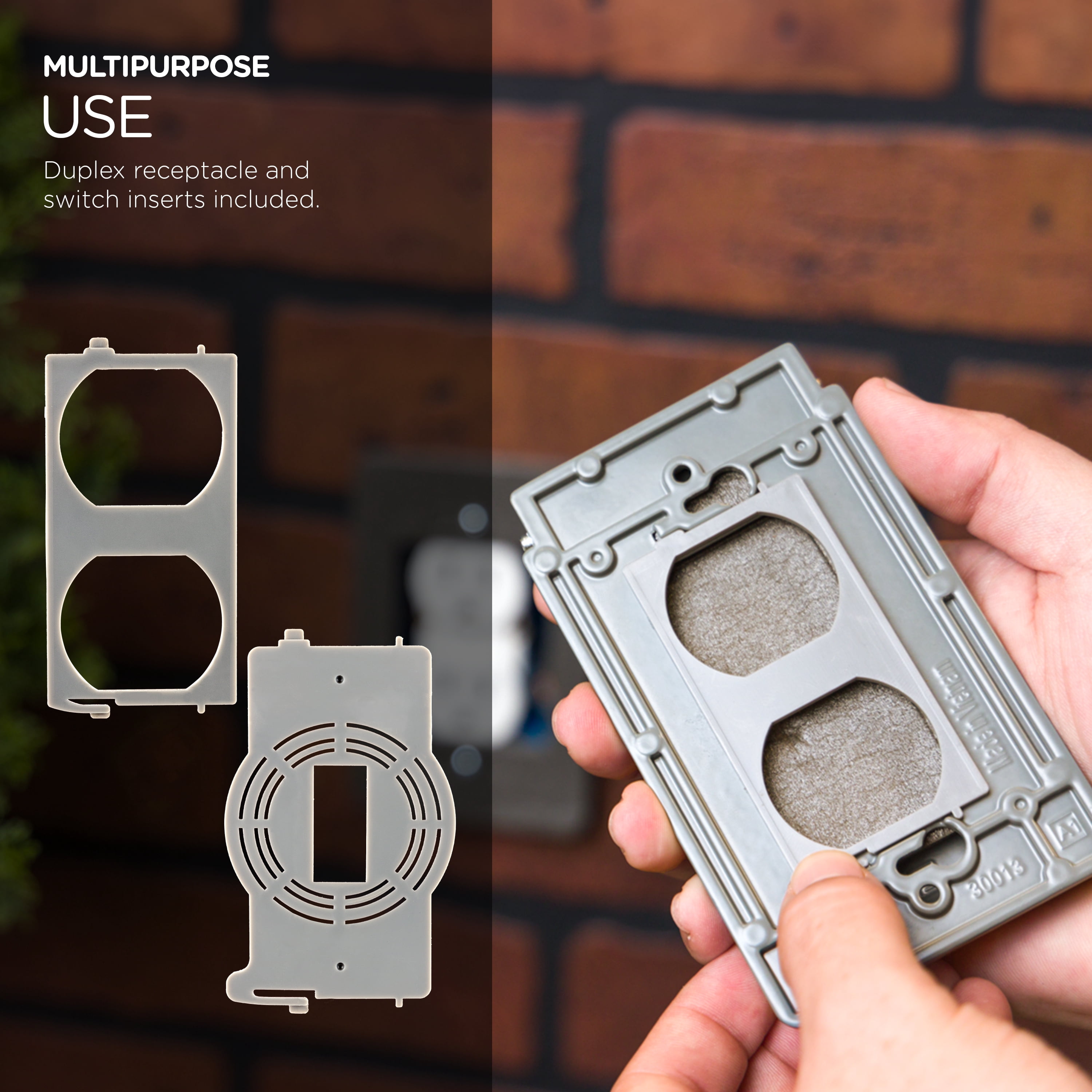 UltraPro Outdoor Metal Electrical Outlet Cover, Weather Resistant, 4.9-in