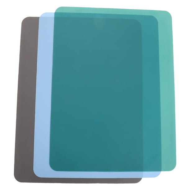 Tapete protector de silicona para mesa, tapete de cocina antideslizante para niños, tapete de pintura, tapete artístico, tapete de escritorio para manualidades, pintura, comedor y más, 3 uds.