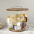 thumbnail image 6 of AEVXKHI Coffee Pod Holders Basket Large Capacity K Cup Storage Organizer with Wooden Base for Kitchen Countertop Pods Espresso Capsules Container, 6 of 8